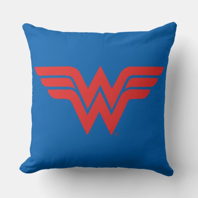 Cojín Decorativo Logo de Red Wonder Woman (Anverso)