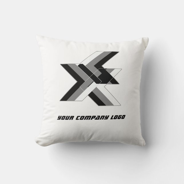 Cojín Decorativo LOGO DE SU EMPRESA, personalizado (Anverso)