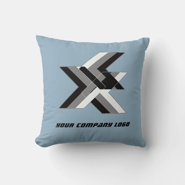 Cojín Decorativo LOGO DE SU EMPRESA, personalizado (Anverso)
