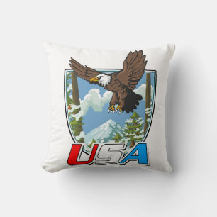 Cojín Decorativo Logo de USA Patriot