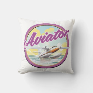 Cojín Decorativo Logo del Aviador de Aviación Marítimo