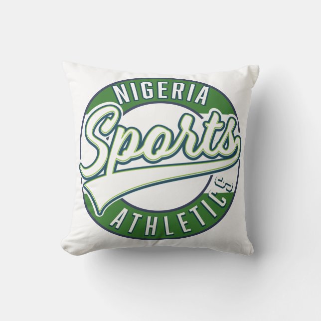 Cojín Decorativo Logo del Deporte de Nigeria (Anverso)