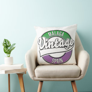Cojín Decorativo logotipo de Bilbao España estilo vintage