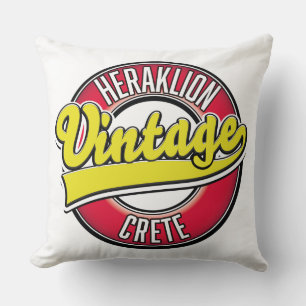 Cojín Decorativo logotipo de Heraklion Creta Travel