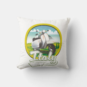 Cojín Decorativo logotipo de Italy Scooter Travel