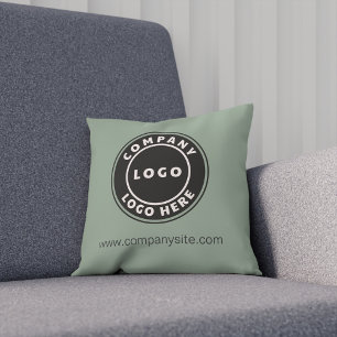 Cojín Decorativo Logotipo de la empresa DIY Business Swag Showroom