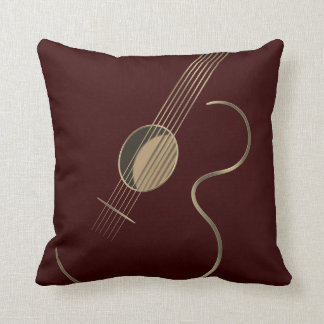Cojín Decorativo Logotipo de la guitarra acústica