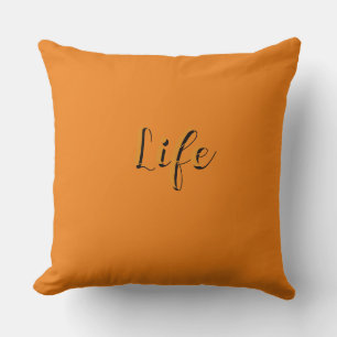 Cojín Decorativo Logotipo de Life Orange