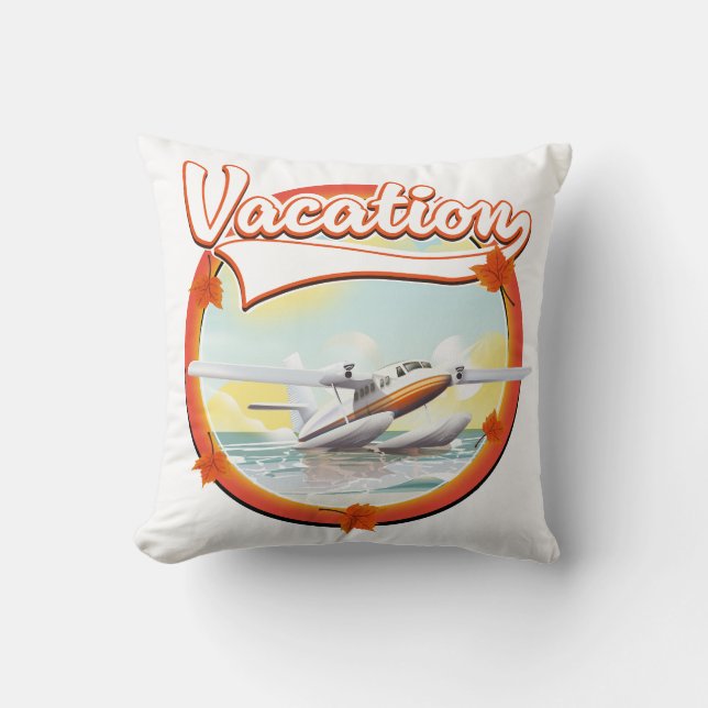 Cojín Decorativo logotipo de vacaciones (Anverso)