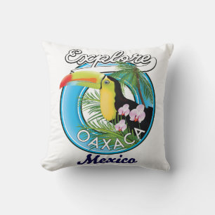 Cojín Decorativo logotipo de viaje a Oaxaca México