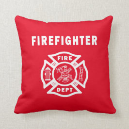 Cojín Decorativo Logotipo del departamento del fuego del bombero