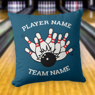 Cojín Decorativo Logotipo del equipo de bolos personalizado Pillo