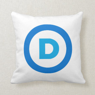 Cojín Decorativo Logotipo del fiesta Democratic