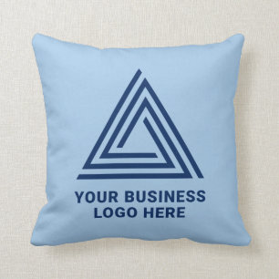 Cojín Decorativo Logotipo empresarial azul marino moderno