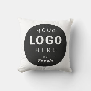 Cojín Decorativo Logotipo Empresarial de Marca Personalizada