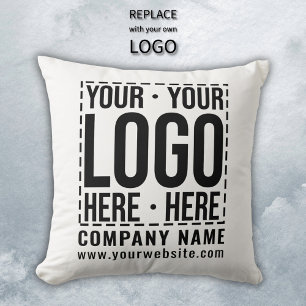 Cojín Decorativo Logotipo Empresarial Personalizado Empresa Corpora