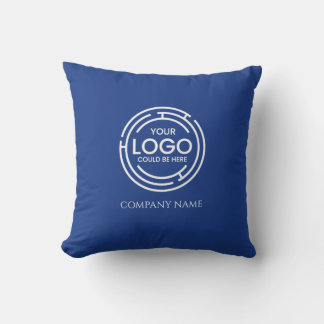 Cojín Decorativo Logotipo empresarial Promocional Marketing Azul