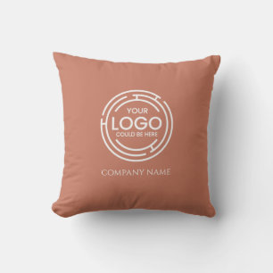 Cojín Decorativo Logotipo empresarial promocional Terracota de Mark