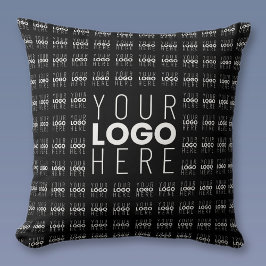 Cojín Decorativo Logotipo o imagen con patrón de mosaico grande en 