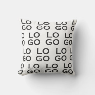 Cojín Decorativo Logotipo personalizado de empresa o negocio sobre 