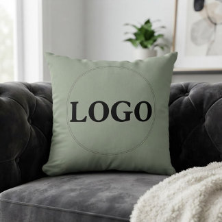 Cojín Decorativo Logotipo promocional de empresa comercial personal