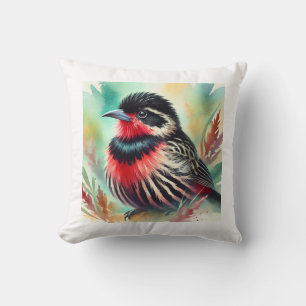 Cojín Decorativo Loica bird in watercolor 110924AREF138 - Watercolo
