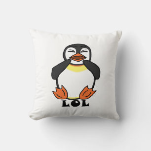 Cojín Decorativo LOL Laughing Pingüino