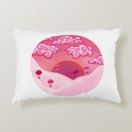 Cojín Decorativo Lollipops y bonito nubes ilustracion