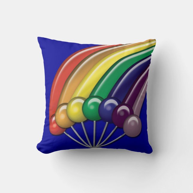 Cojín Decorativo Lollipops y Personalizable Rainbows Pillow (Anverso)