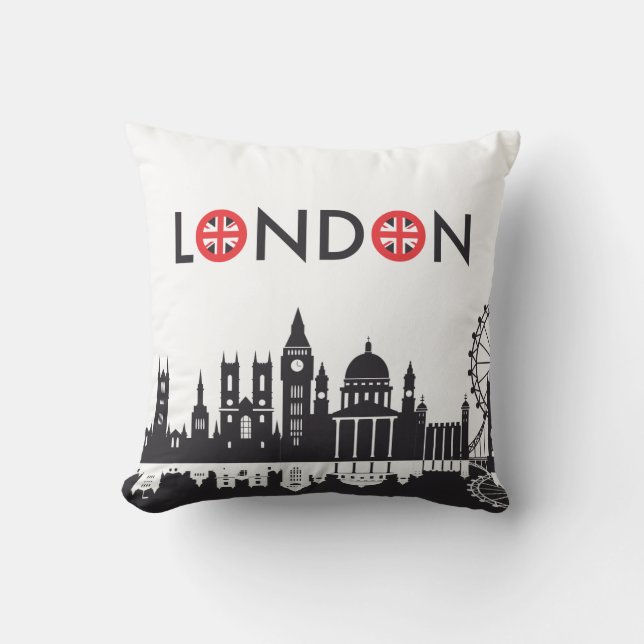 Cojín Decorativo London Skyline Pillow (Anverso)