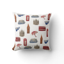 London Throw Pillow