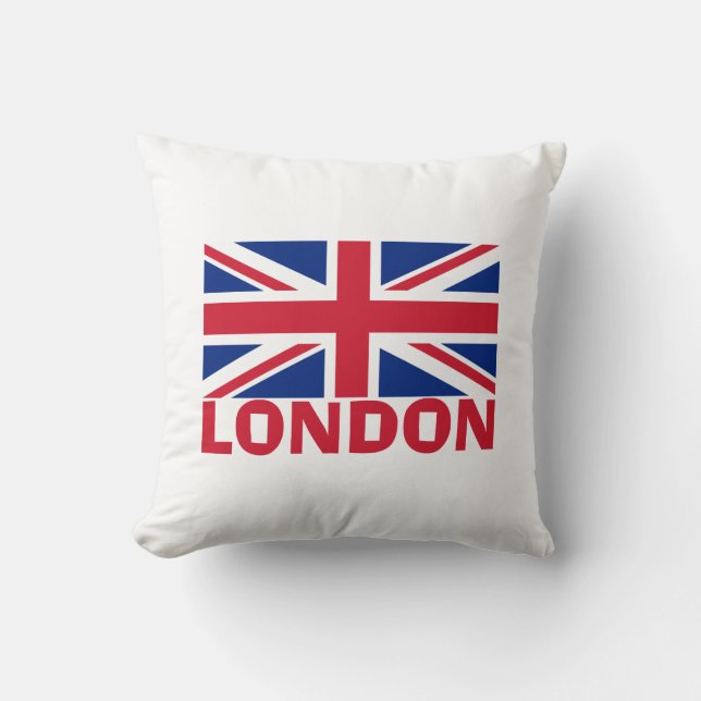 Cojín Decorativo Londres en rojo (Anverso)