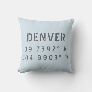 Cojín Decorativo Longitud de Denver Latitude