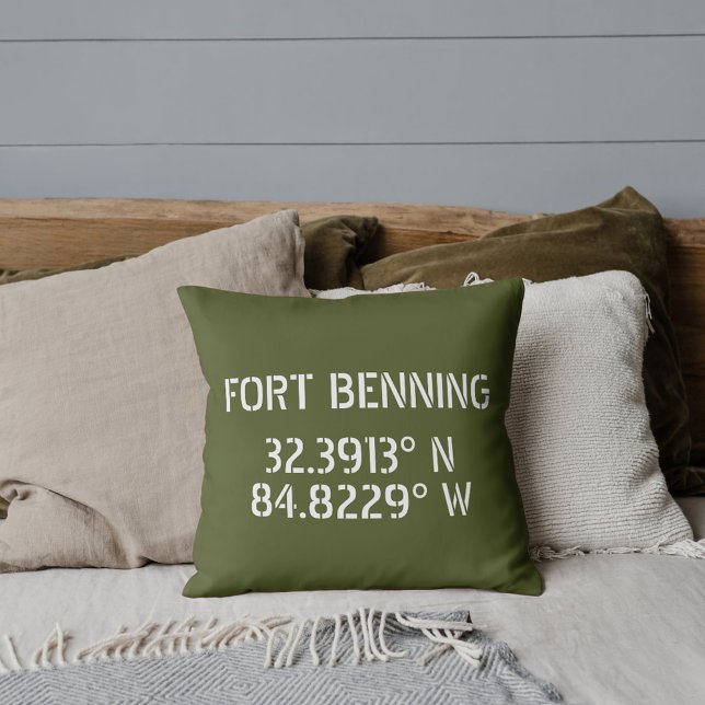 Cojín Decorativo Longitud de Fort Bening Latitude (Subido por el creador)