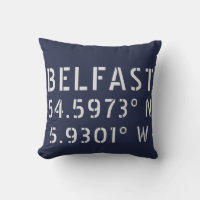 Longitud de latitud de Belfast