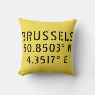 Cojín Decorativo Longitud del latido de Bruselas