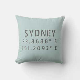 Cojín Decorativo Longitud del Latitude de Sydney