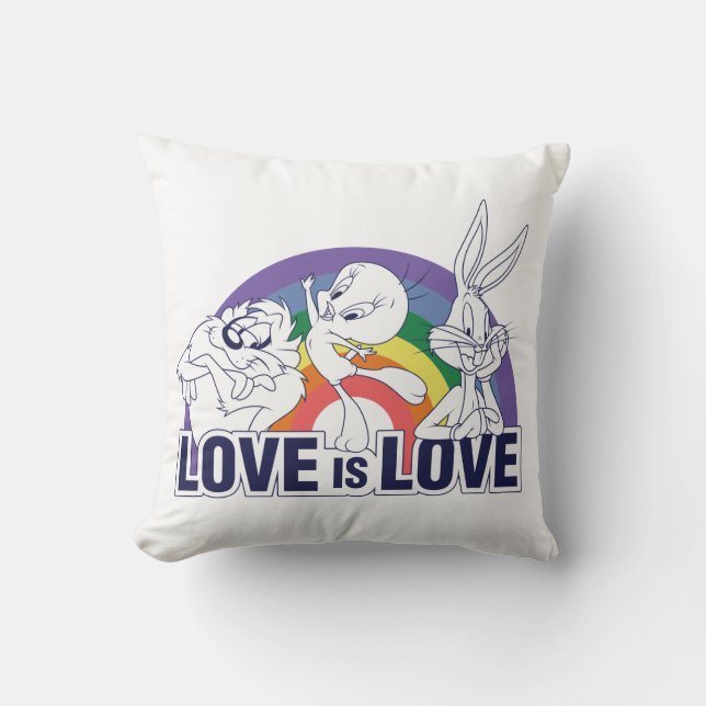 Cojín Decorativo LOONEY TUNES™ - Love Is Love (Anverso)