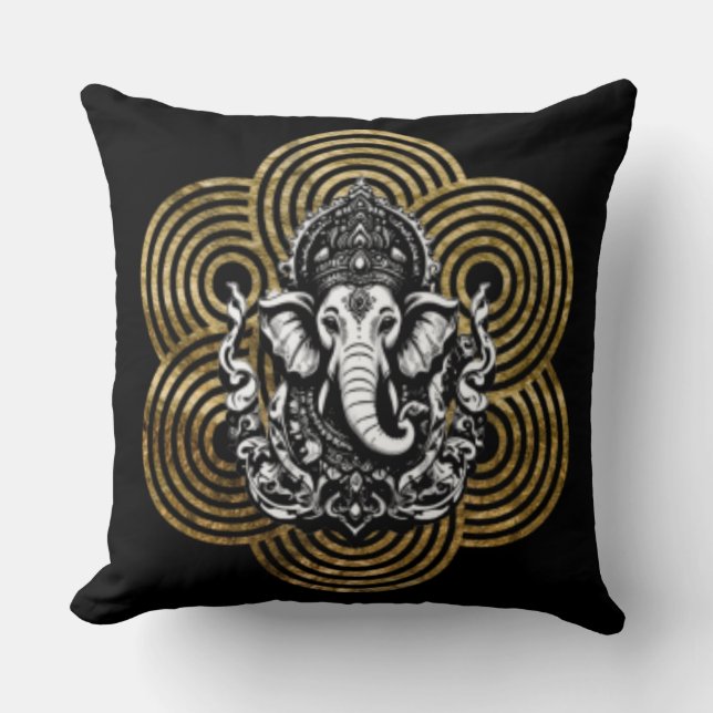 Cojín Decorativo Lord Ganesha (Anverso)
