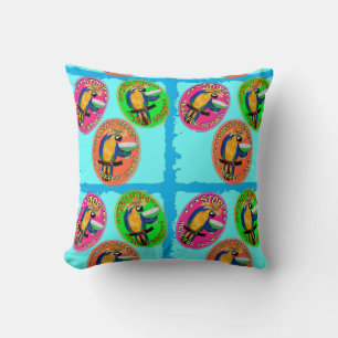 Cojín Decorativo Loritos de Fiesta