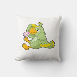 Cojín Decorativo Loro con termómetro clínico