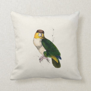 Cojín Decorativo Loro de Edward Lear #1-Bay-headed