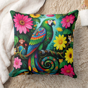 Cojín Decorativo Loro Hada Impresionante