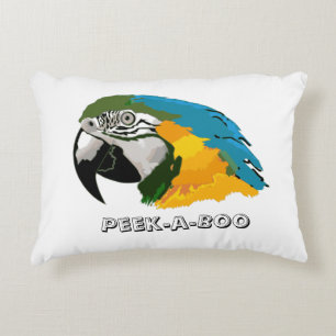 Cojín Decorativo Loro Peek-a-Boo y Lovebirds para la habitación del