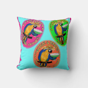 COJÍN DECORATIVO LOROS BORRACHOS