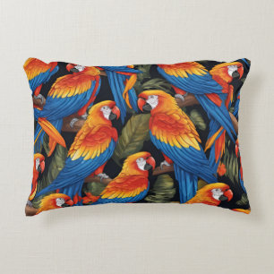 Cojín Decorativo Loros Coloridos