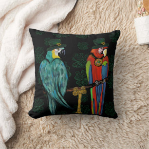 COJÍN DECORATIVO LOROS DE FIESTA