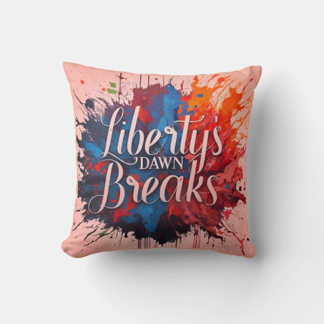 Cojín Decorativo Los albores de la libertad (Anverso)