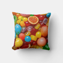 Cojín Decorativo Los alegres caramelos de Gummy