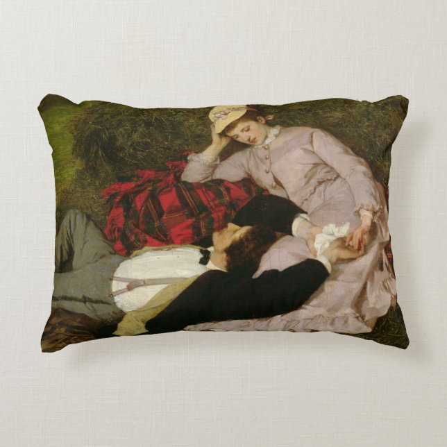 Cojín Decorativo Los amantes, 1870 (Anverso)